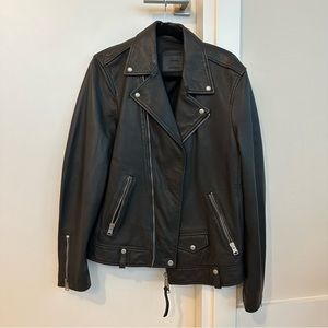 NEW AllSaints Milo leather jacket